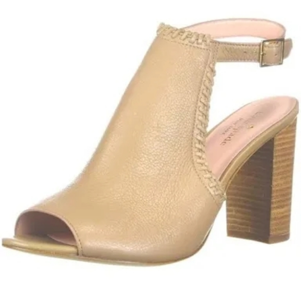 Kate Spade Orlene Women’s Pale Taupe Slingback Peep-Toe Heels